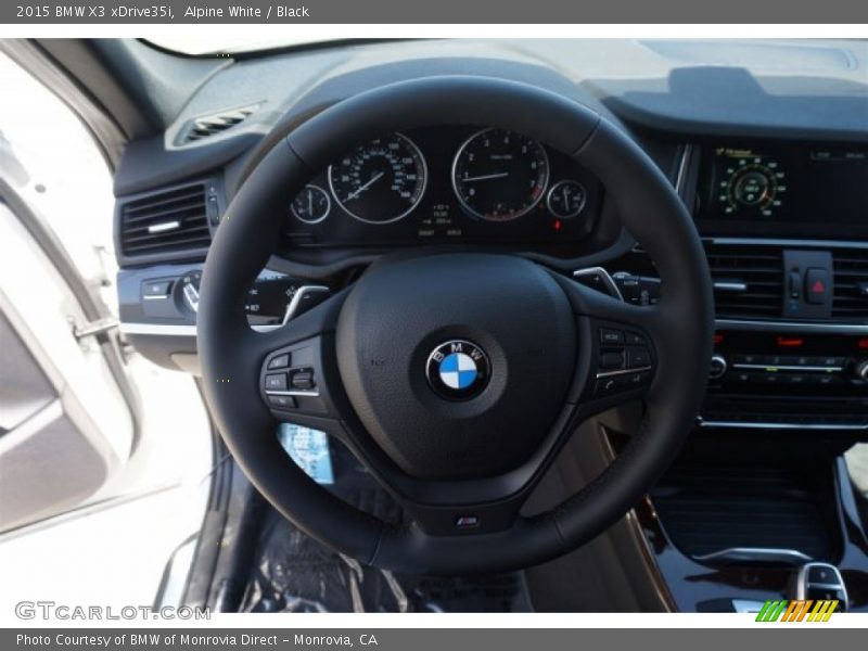 Alpine White / Black 2015 BMW X3 xDrive35i