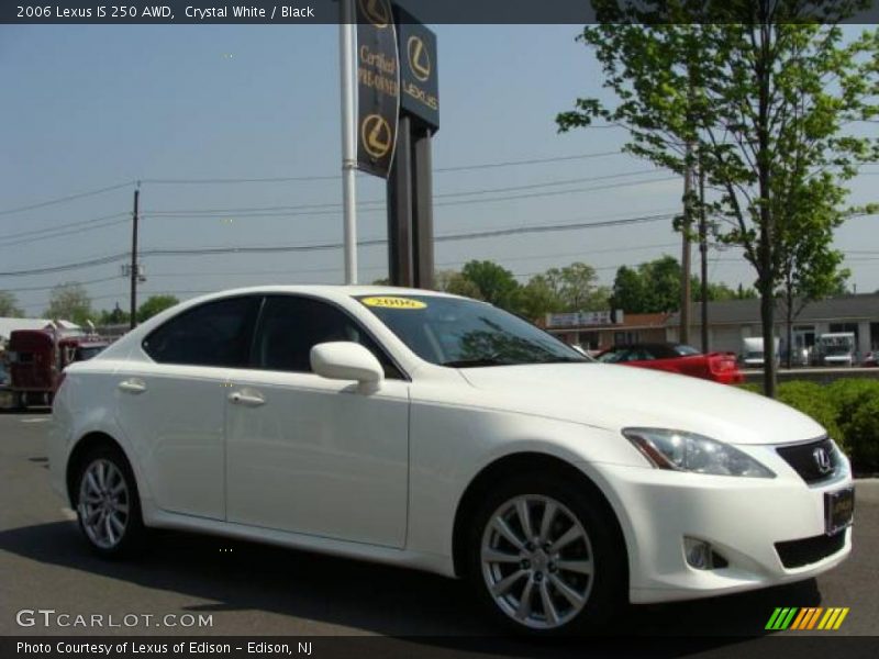 Crystal White / Black 2006 Lexus IS 250 AWD