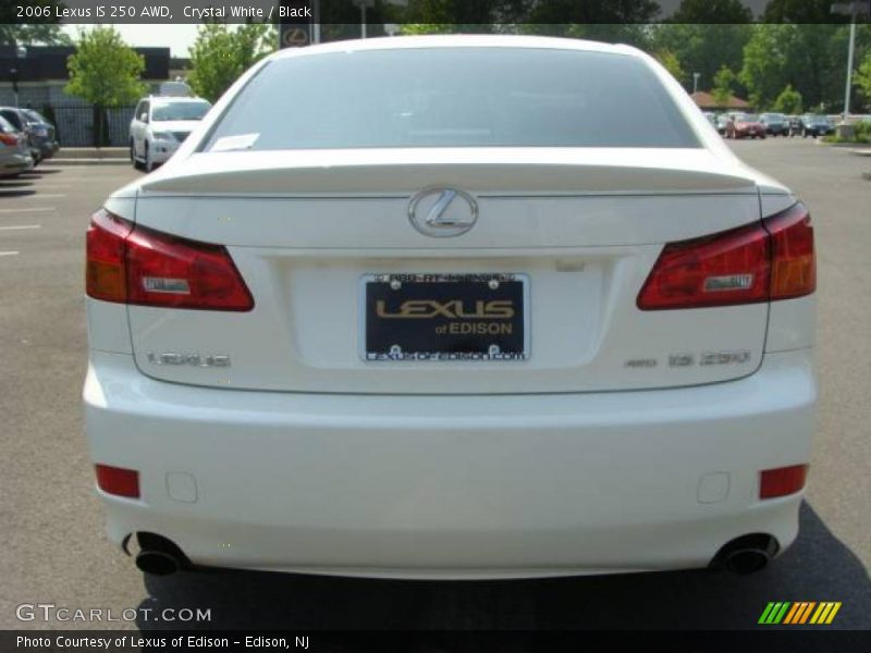 Crystal White / Black 2006 Lexus IS 250 AWD