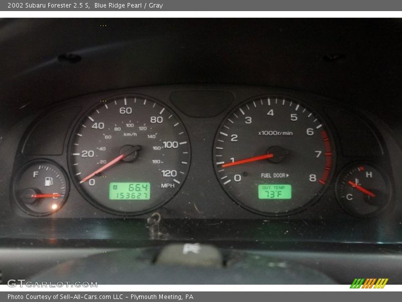 Blue Ridge Pearl / Gray 2002 Subaru Forester 2.5 S