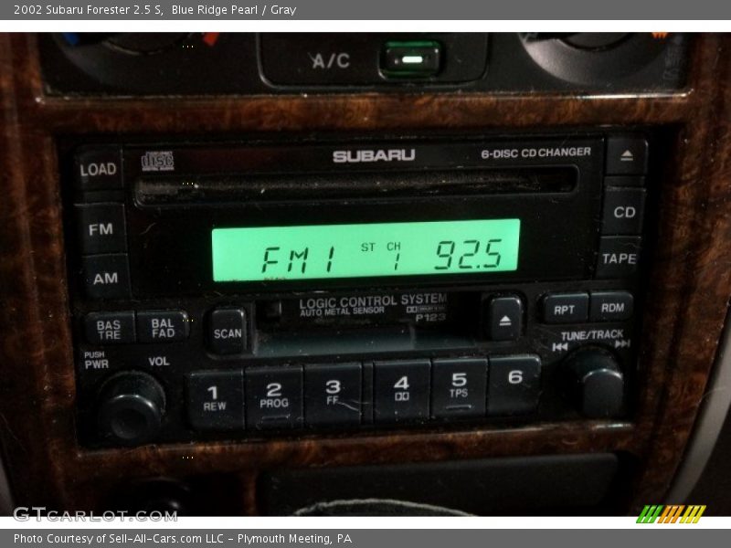 Blue Ridge Pearl / Gray 2002 Subaru Forester 2.5 S