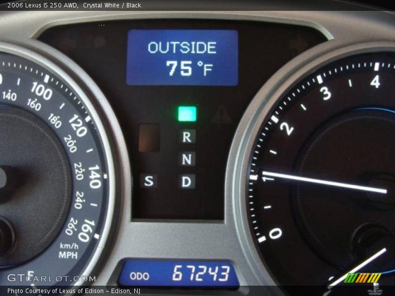 Crystal White / Black 2006 Lexus IS 250 AWD