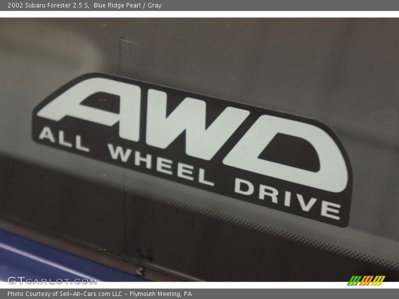 Blue Ridge Pearl / Gray 2002 Subaru Forester 2.5 S