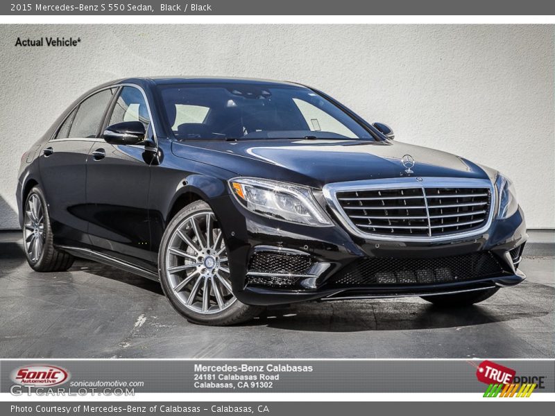 Black / Black 2015 Mercedes-Benz S 550 Sedan