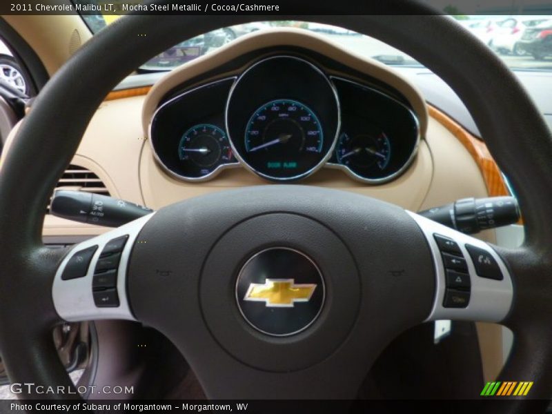 Mocha Steel Metallic / Cocoa/Cashmere 2011 Chevrolet Malibu LT
