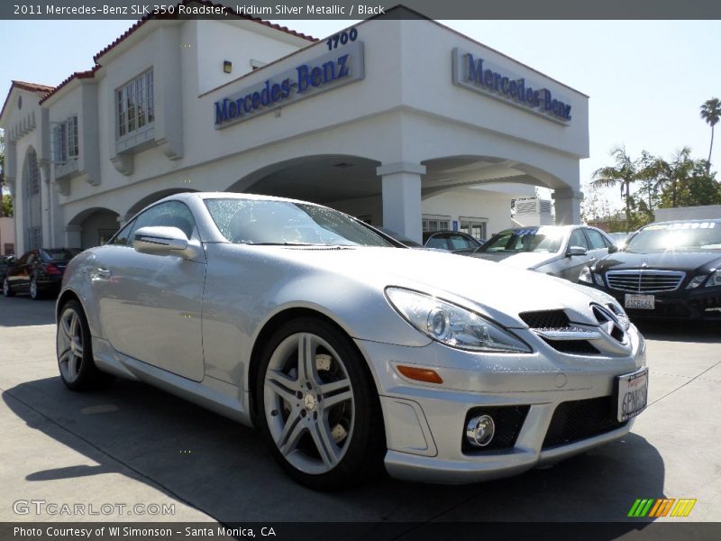Iridium Silver Metallic / Black 2011 Mercedes-Benz SLK 350 Roadster