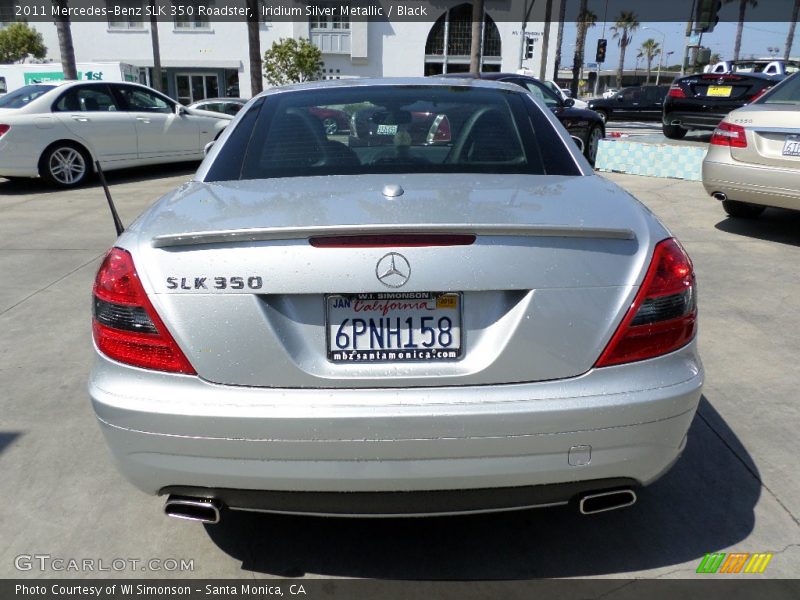 Iridium Silver Metallic / Black 2011 Mercedes-Benz SLK 350 Roadster