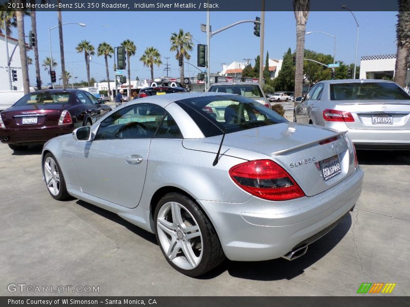 Iridium Silver Metallic / Black 2011 Mercedes-Benz SLK 350 Roadster