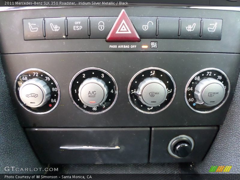 Iridium Silver Metallic / Black 2011 Mercedes-Benz SLK 350 Roadster