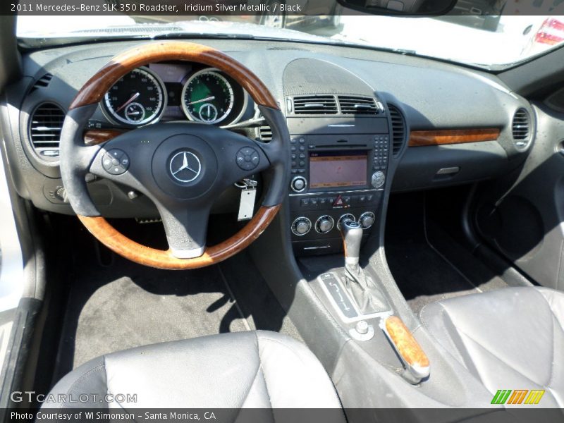 Iridium Silver Metallic / Black 2011 Mercedes-Benz SLK 350 Roadster
