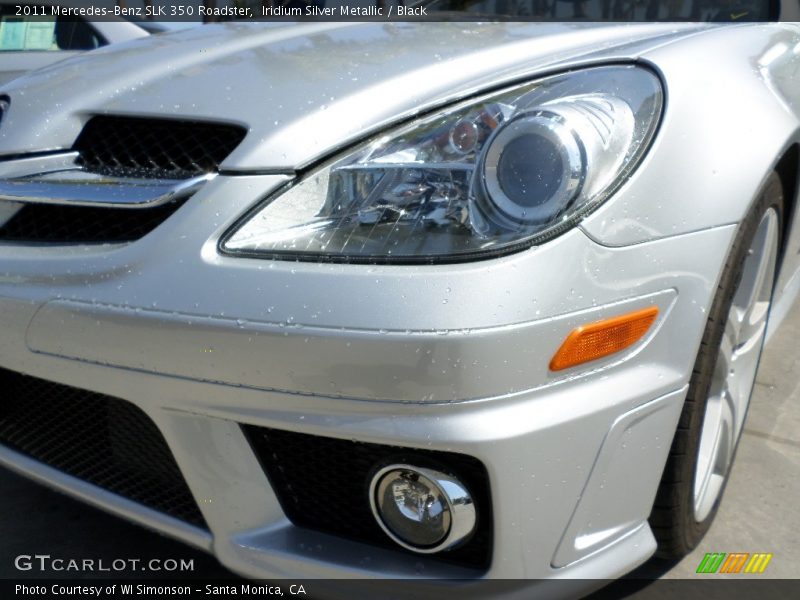 Iridium Silver Metallic / Black 2011 Mercedes-Benz SLK 350 Roadster