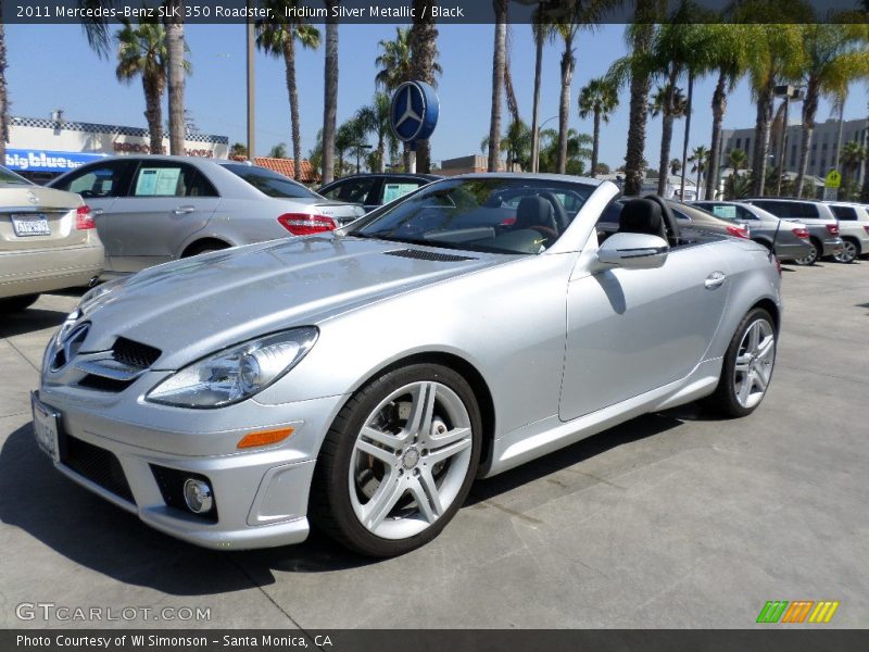 Iridium Silver Metallic / Black 2011 Mercedes-Benz SLK 350 Roadster