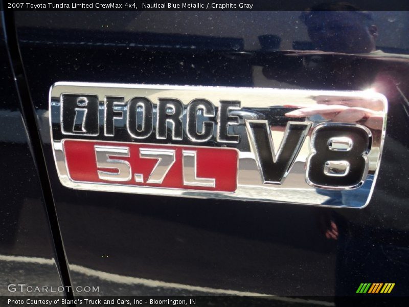 Nautical Blue Metallic / Graphite Gray 2007 Toyota Tundra Limited CrewMax 4x4