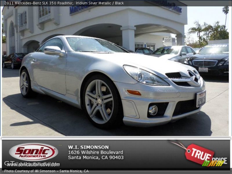 Iridium Silver Metallic / Black 2011 Mercedes-Benz SLK 350 Roadster