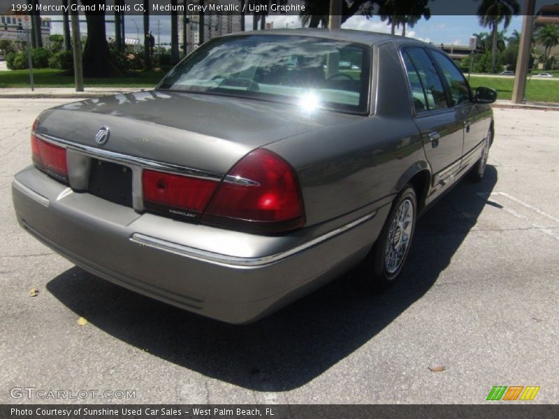 Medium Grey Metallic / Light Graphite 1999 Mercury Grand Marquis GS