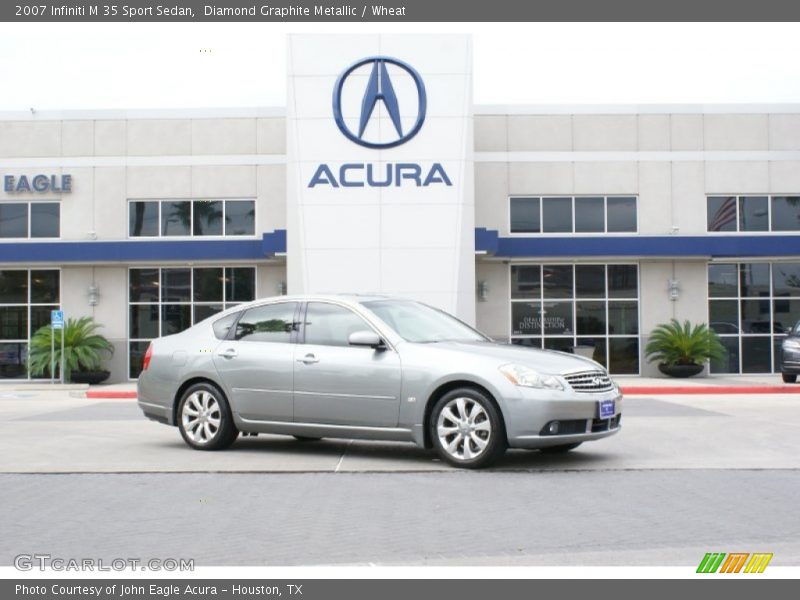 Diamond Graphite Metallic / Wheat 2007 Infiniti M 35 Sport Sedan