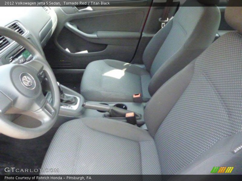 Tornado Red / Titan Black 2012 Volkswagen Jetta S Sedan