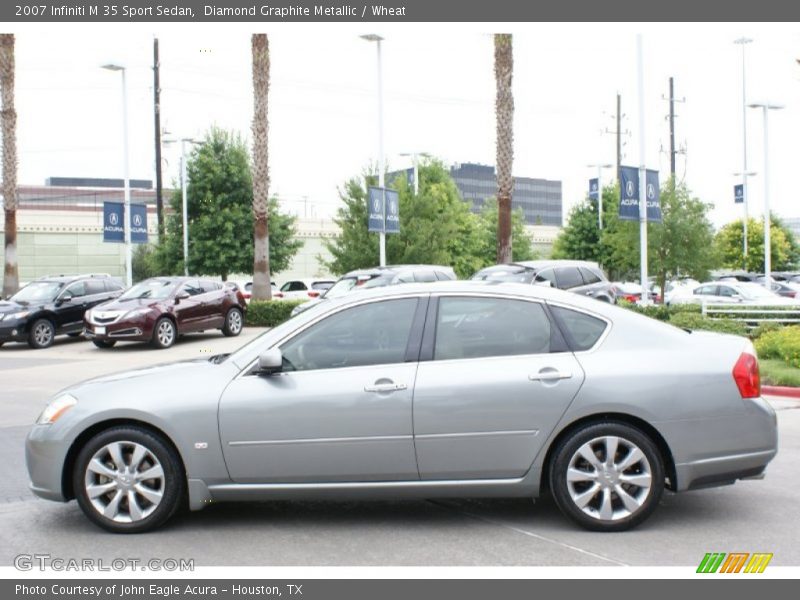 Diamond Graphite Metallic / Wheat 2007 Infiniti M 35 Sport Sedan