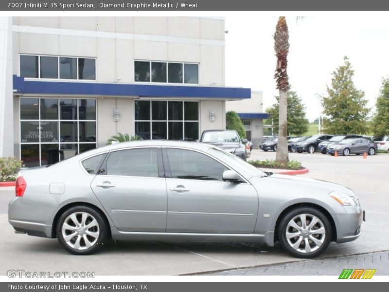 Diamond Graphite Metallic / Wheat 2007 Infiniti M 35 Sport Sedan