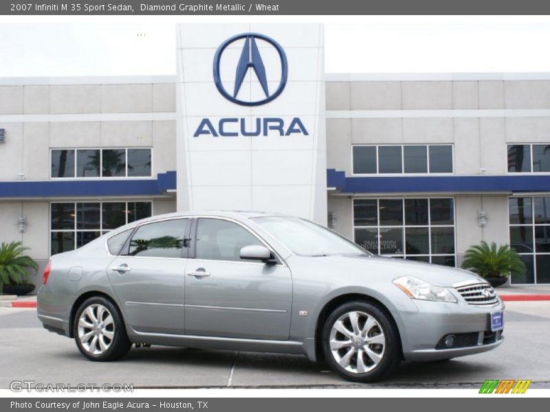 Diamond Graphite Metallic / Wheat 2007 Infiniti M 35 Sport Sedan
