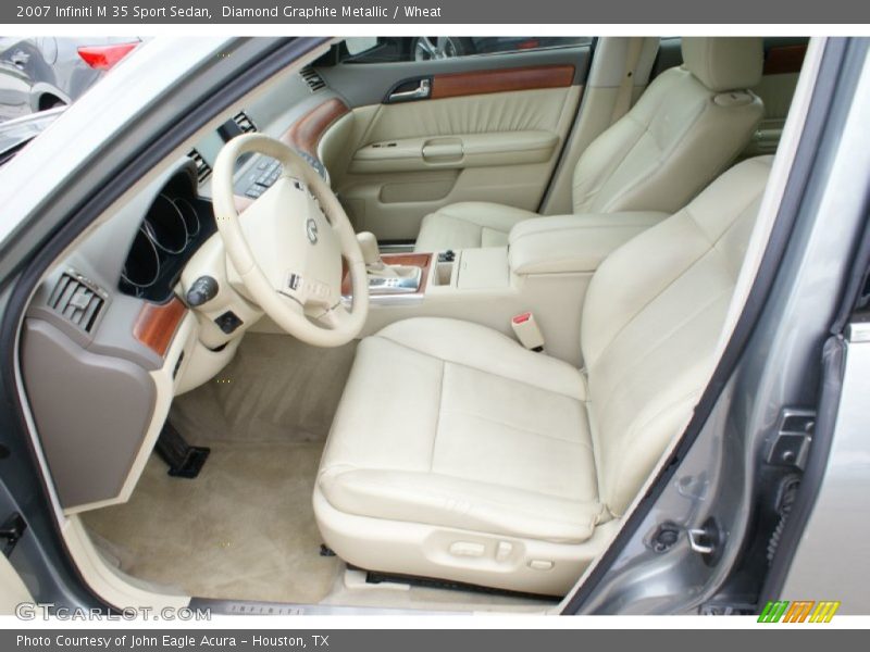Diamond Graphite Metallic / Wheat 2007 Infiniti M 35 Sport Sedan