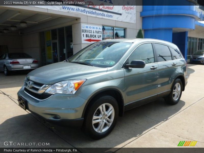 Opal Sage Metallic / Ivory 2011 Honda CR-V EX 4WD