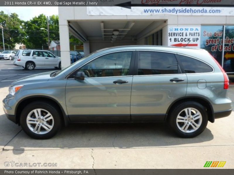Opal Sage Metallic / Ivory 2011 Honda CR-V EX 4WD