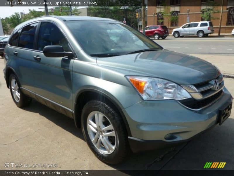 Opal Sage Metallic / Ivory 2011 Honda CR-V EX 4WD