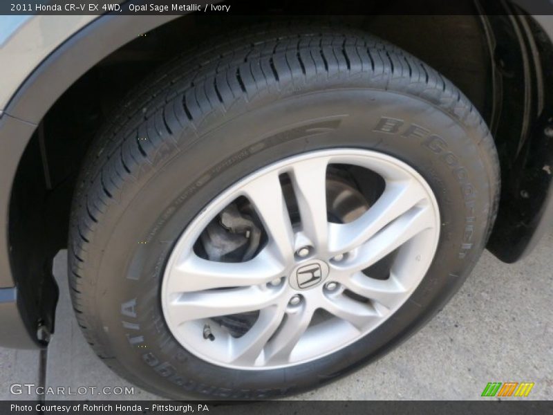 Opal Sage Metallic / Ivory 2011 Honda CR-V EX 4WD