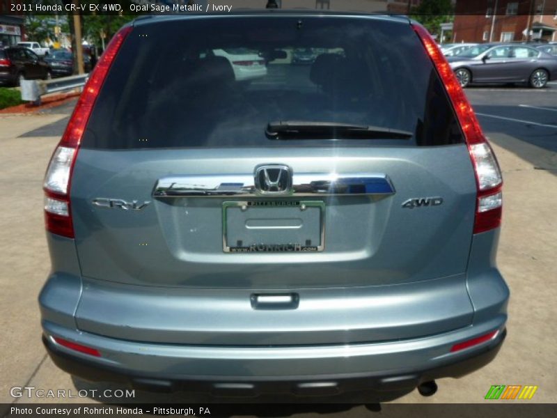 Opal Sage Metallic / Ivory 2011 Honda CR-V EX 4WD