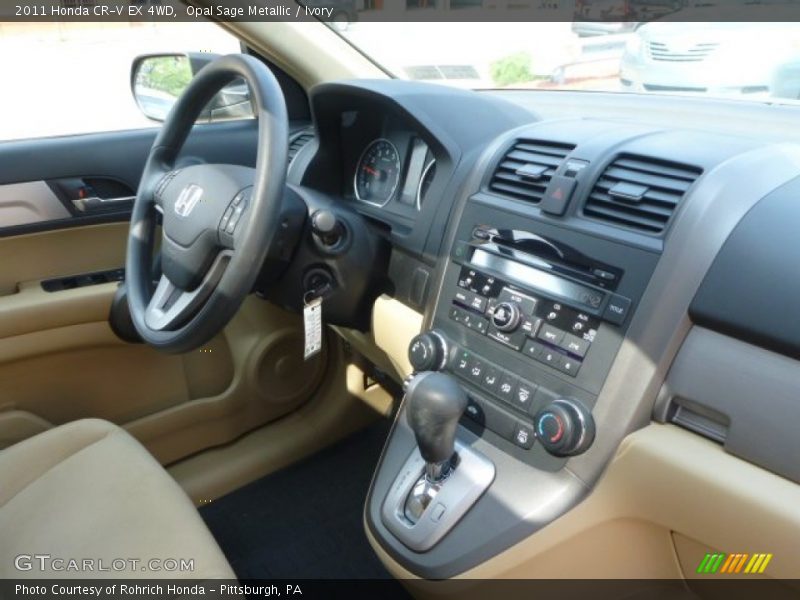 Opal Sage Metallic / Ivory 2011 Honda CR-V EX 4WD