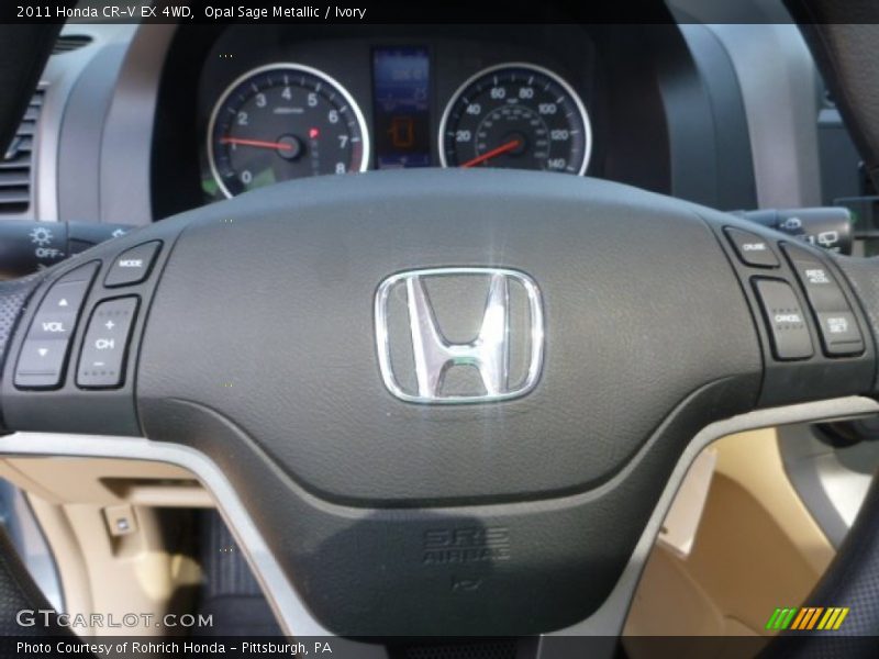 Opal Sage Metallic / Ivory 2011 Honda CR-V EX 4WD