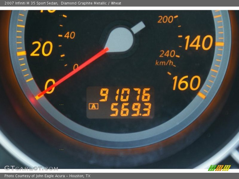Diamond Graphite Metallic / Wheat 2007 Infiniti M 35 Sport Sedan