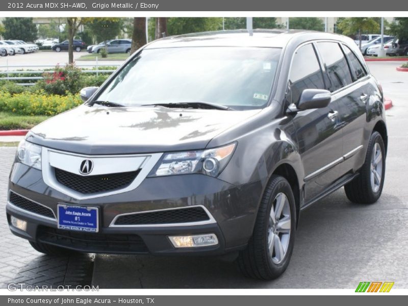 Grigio Metallic / Ebony 2012 Acura MDX SH-AWD