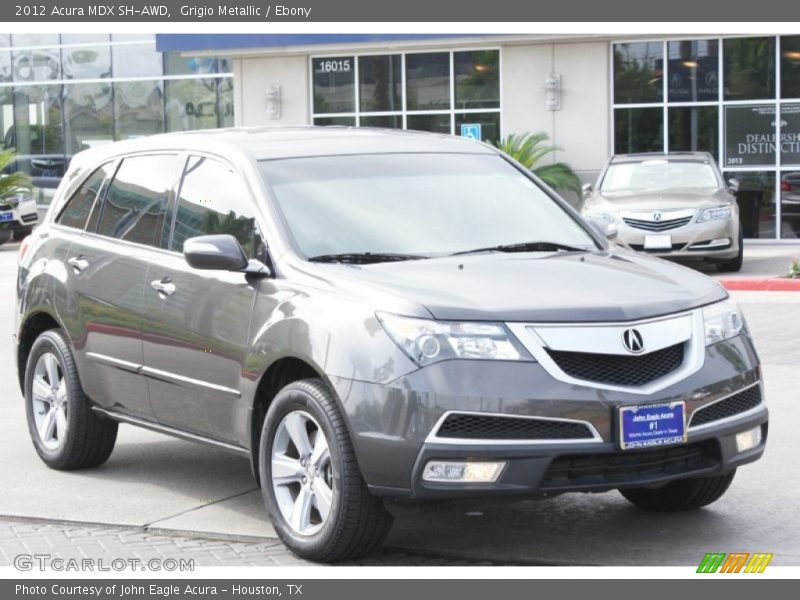 Grigio Metallic / Ebony 2012 Acura MDX SH-AWD