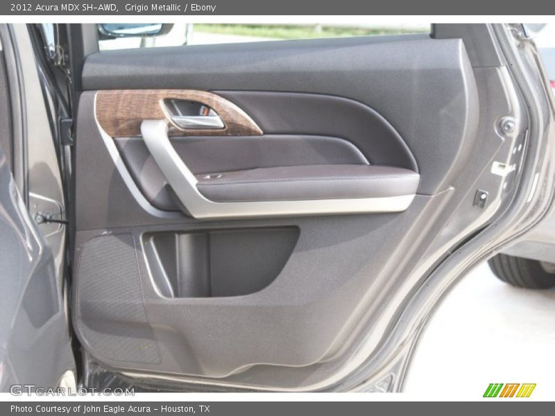 Grigio Metallic / Ebony 2012 Acura MDX SH-AWD