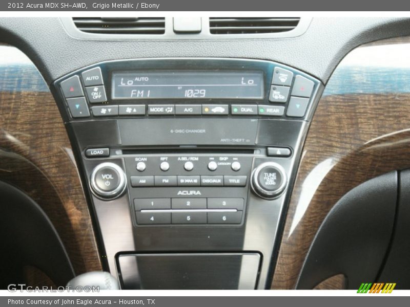 Grigio Metallic / Ebony 2012 Acura MDX SH-AWD