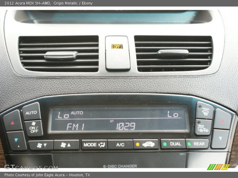 Grigio Metallic / Ebony 2012 Acura MDX SH-AWD
