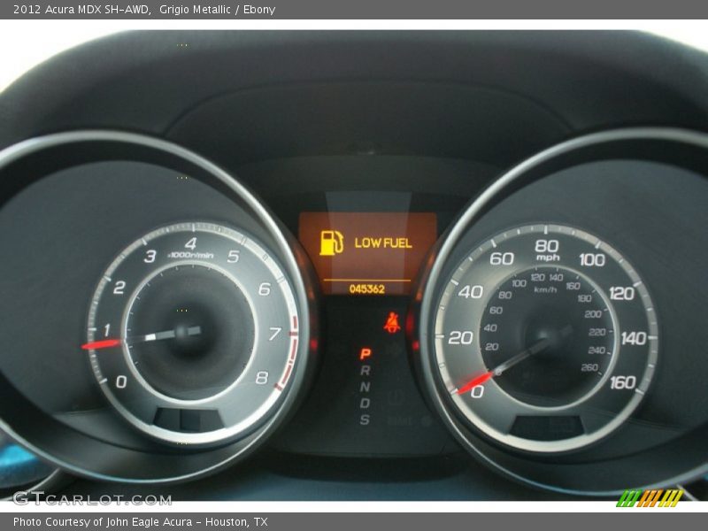 Grigio Metallic / Ebony 2012 Acura MDX SH-AWD