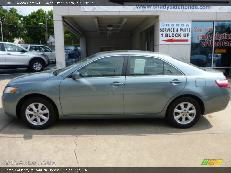 Aloe Green Metallic / Bisque 2007 Toyota Camry LE