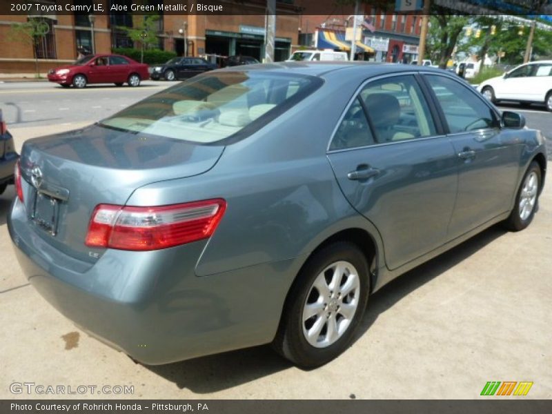 Aloe Green Metallic / Bisque 2007 Toyota Camry LE