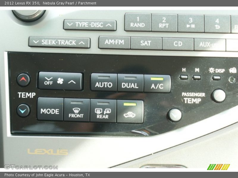 Nebula Gray Pearl / Parchment 2012 Lexus RX 350