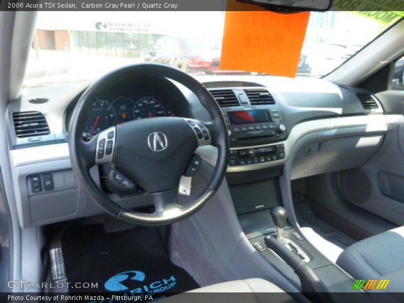 Carbon Gray Pearl / Quartz Gray 2006 Acura TSX Sedan