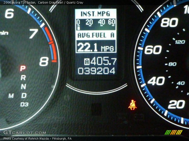 Carbon Gray Pearl / Quartz Gray 2006 Acura TSX Sedan