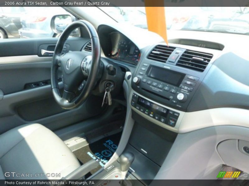 Carbon Gray Pearl / Quartz Gray 2006 Acura TSX Sedan