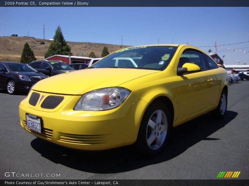 Competition Yellow / Ebony 2009 Pontiac G5