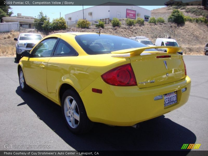 Competition Yellow / Ebony 2009 Pontiac G5