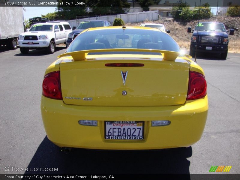 Competition Yellow / Ebony 2009 Pontiac G5