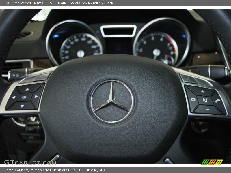 Steel Grey Metallic / Black 2014 Mercedes-Benz GL 450 4Matic