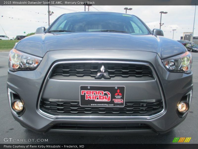 Mercury Gray / Black 2015 Mitsubishi Outlander Sport SE AWC